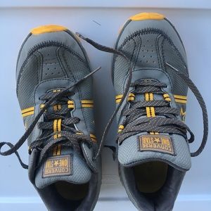 Women’s Converse one star gray and yellow sneakers